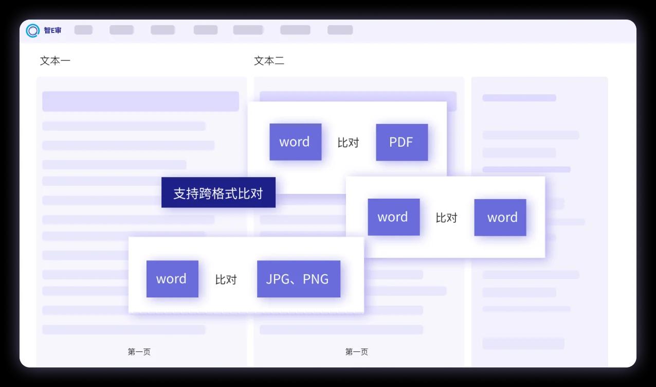 支持跨格式比对